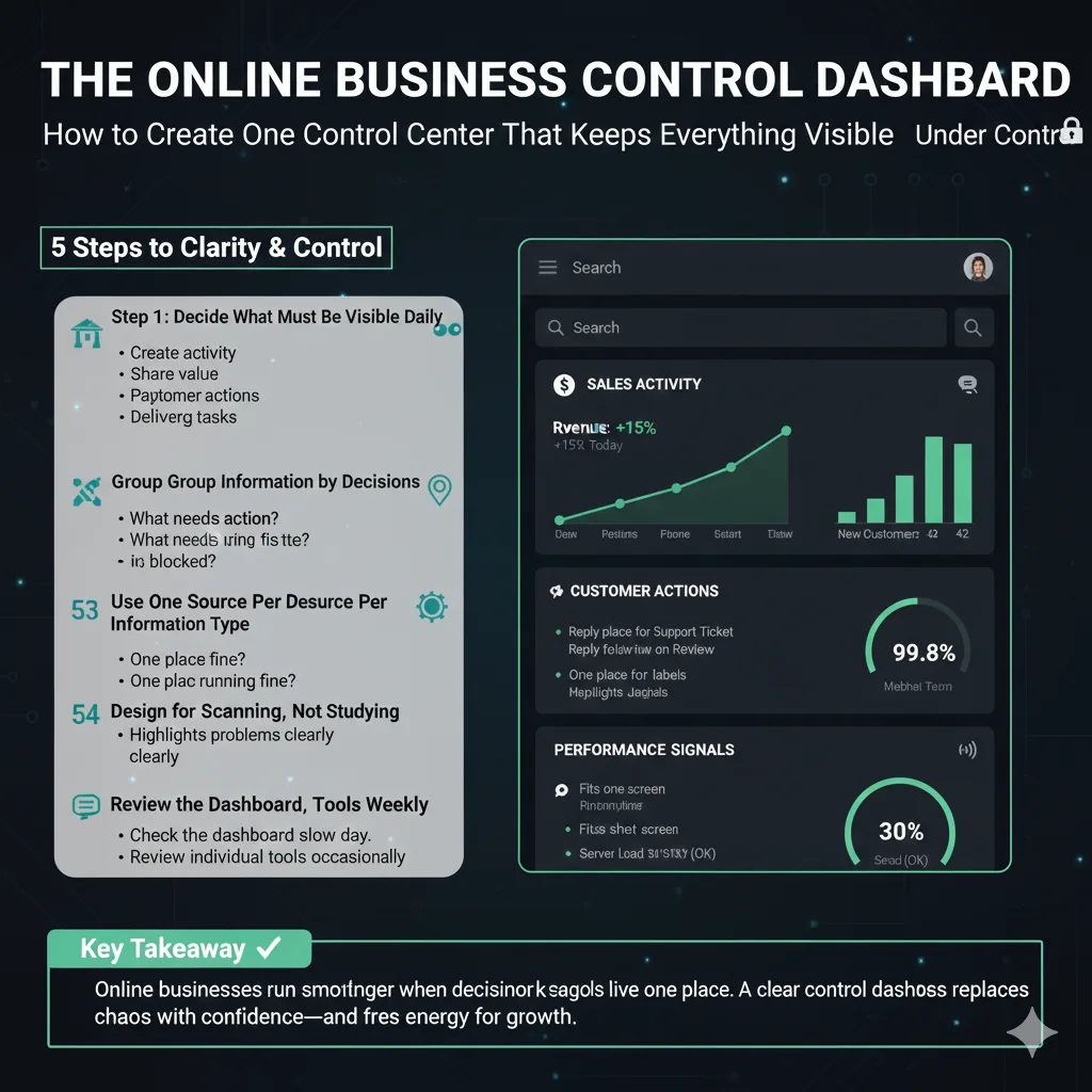 Run an Online Business From One Control Dashboard