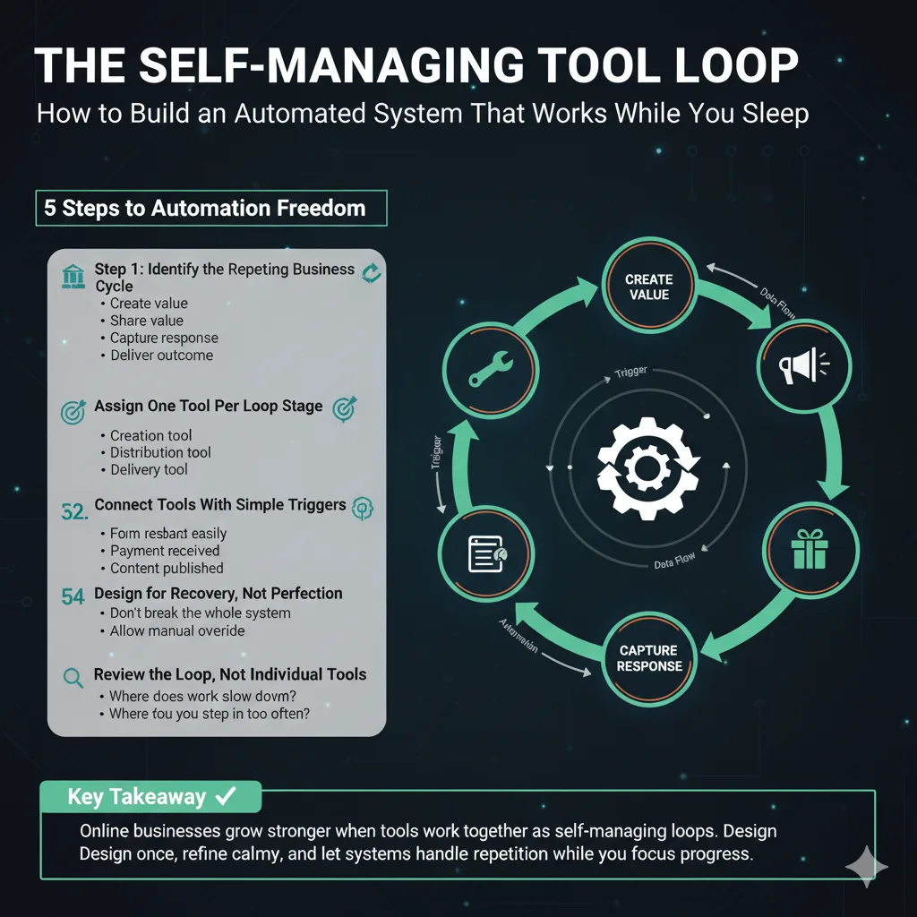 a Self Managing Online Business Tool Loop